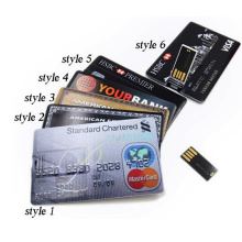 Melhor negócio promocional presente cartão de crédito usb flash drive